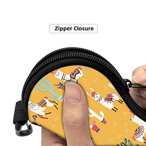 Image of Sunglasses Soft Case with Carabiner Ultra Light Neoprene Zipper Glasses Case