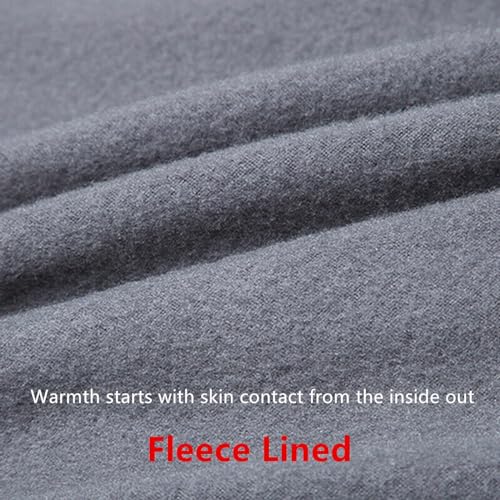 Glory Max Men Fleece Lined 100% Cotton Thermal Long Johns Top Bottom Underwear Set3