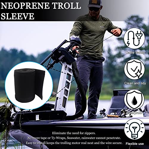 Neoprene Troll Sleeve, Trolling Motor Wires/Cable Organizer Sleeve