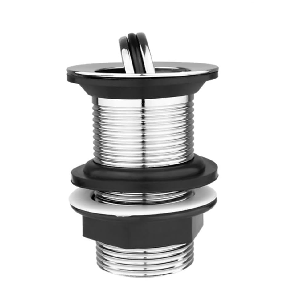 Unslotted Chrome Click Clack Basin Waste with Flip Top