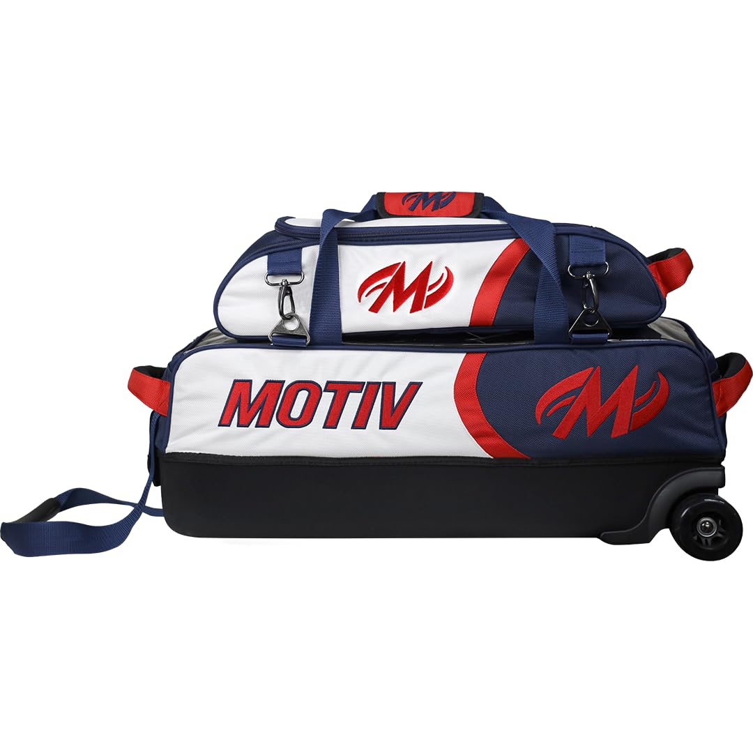 MOTIV Apex Triple Slim-Roller Bowling Bag With Shoe Bag | Compact premium design | Limited Edition Liberty theme