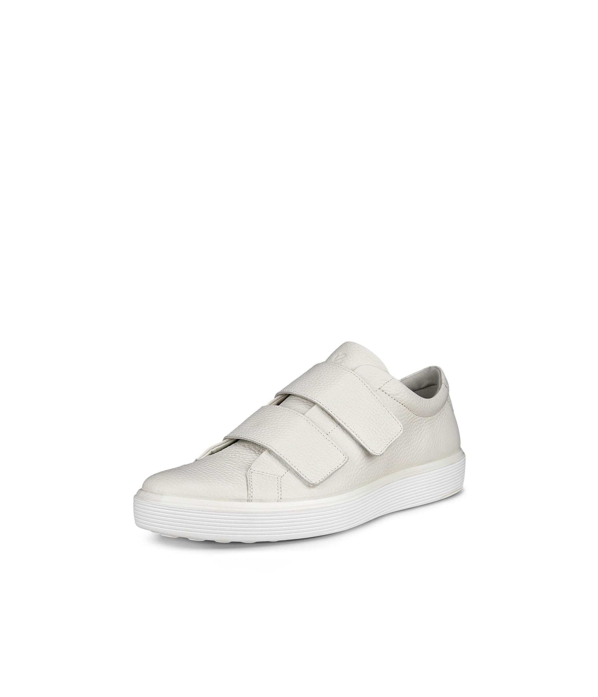ECCO Men's Soft 60 Two Strap Premium Sneaker, White, 9-9.5