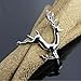 Holiday Napkin Rings Set of 8 Holders for Fall Wedding Christmas Dinner Parties Home Table Decoration (Silver 1, 8)