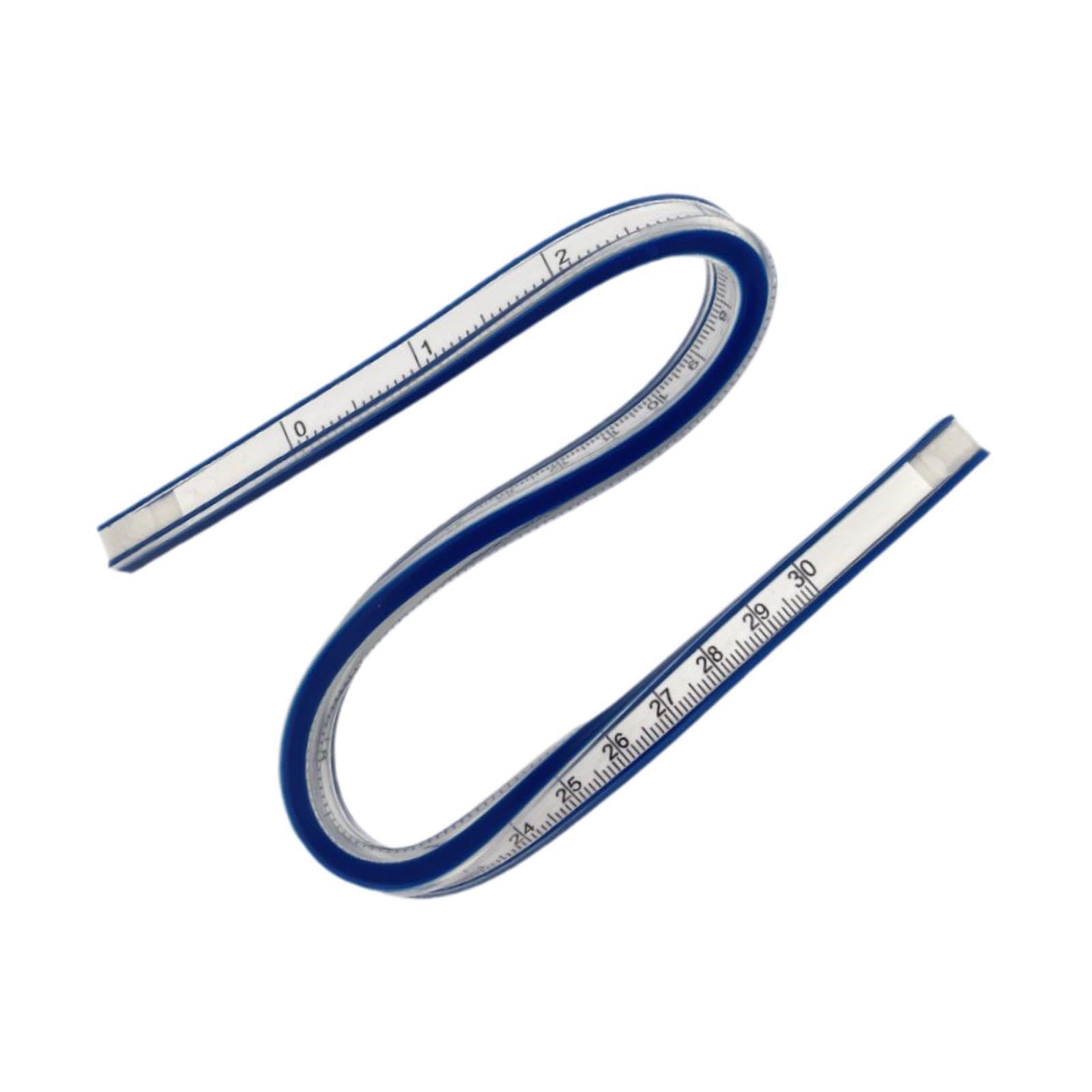 Twisaxc Flexible Curve Ruler Double Sided Quilting Tool Essential For Accurate Measurement Drawing Tasks And For Creative Work Drafting Drawing Tool Ruler, 30Cm