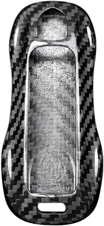 100% Pure Genuine Carbon Fiber Key Fob Cover Sporty Trim for Porsche Panamera 2017+ Cayenne 2018+ and 911 Targa Taycan 2020+ - Image 5