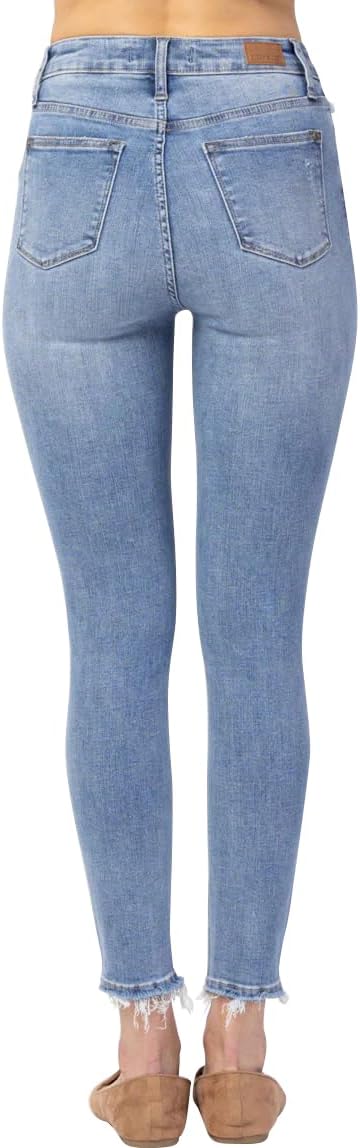Judy Blue Women's Hi-Rise Button Fly Skinny Jeans - Image 2