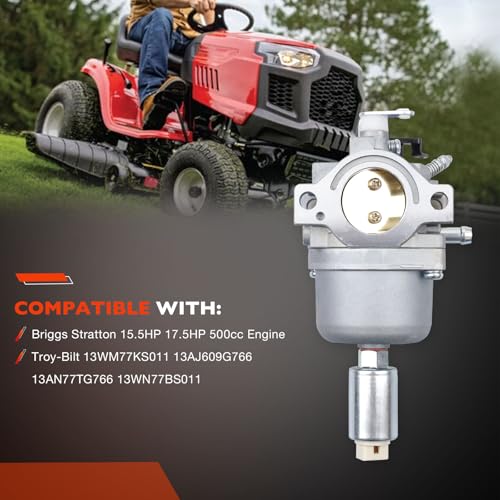 image for ATRACYPART Carburetor Compatible with 42 Inch Troy Bilt Pony Riding Mo