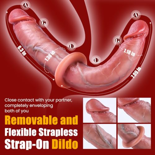 Strap On Dildo Harness Double Ended Realistic Adult Sex Toys for Women Peg - Image 3