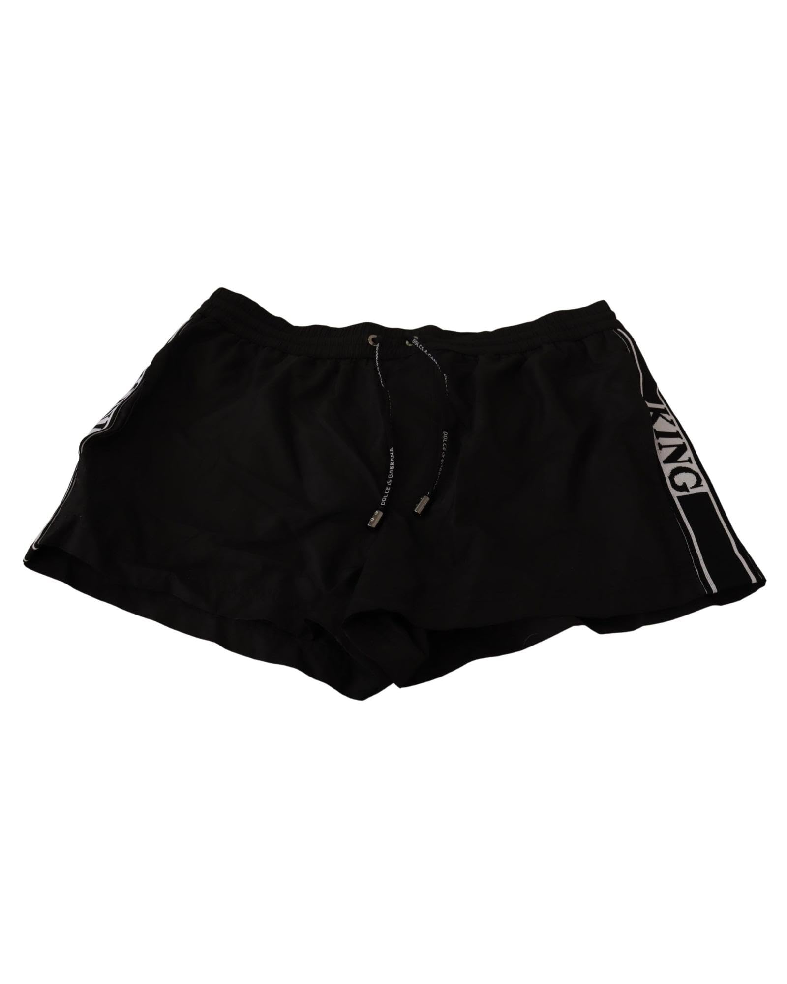 Dolce & Gabbana Black King Męskie Szorty Kąpielowe Stroje Kąpielowe