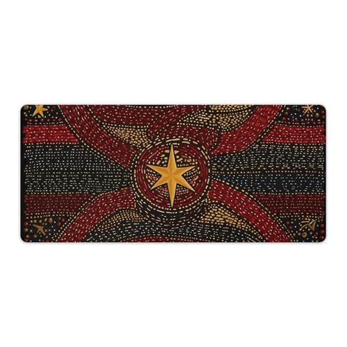 Tapis de souris de jeu carré grand format avec base en caoutchouc antidérapante et fond graphique