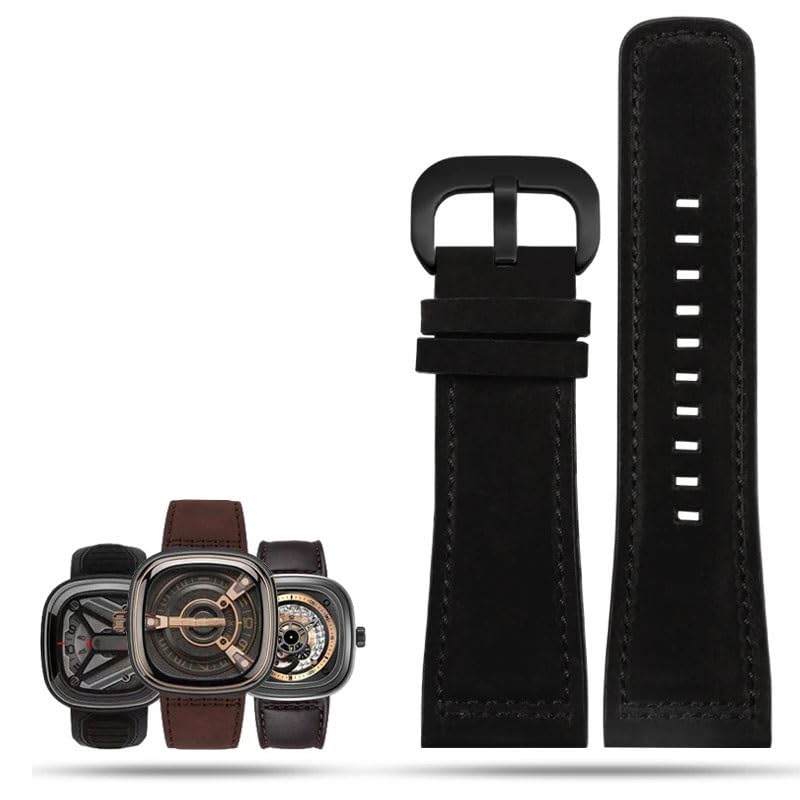Bracelet de montre en cuir idéal pour le bureau avec coque protectrice urbaine