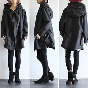 Amazon.co.jp: [アルビノ] ビッグフード バルーン モッズコート