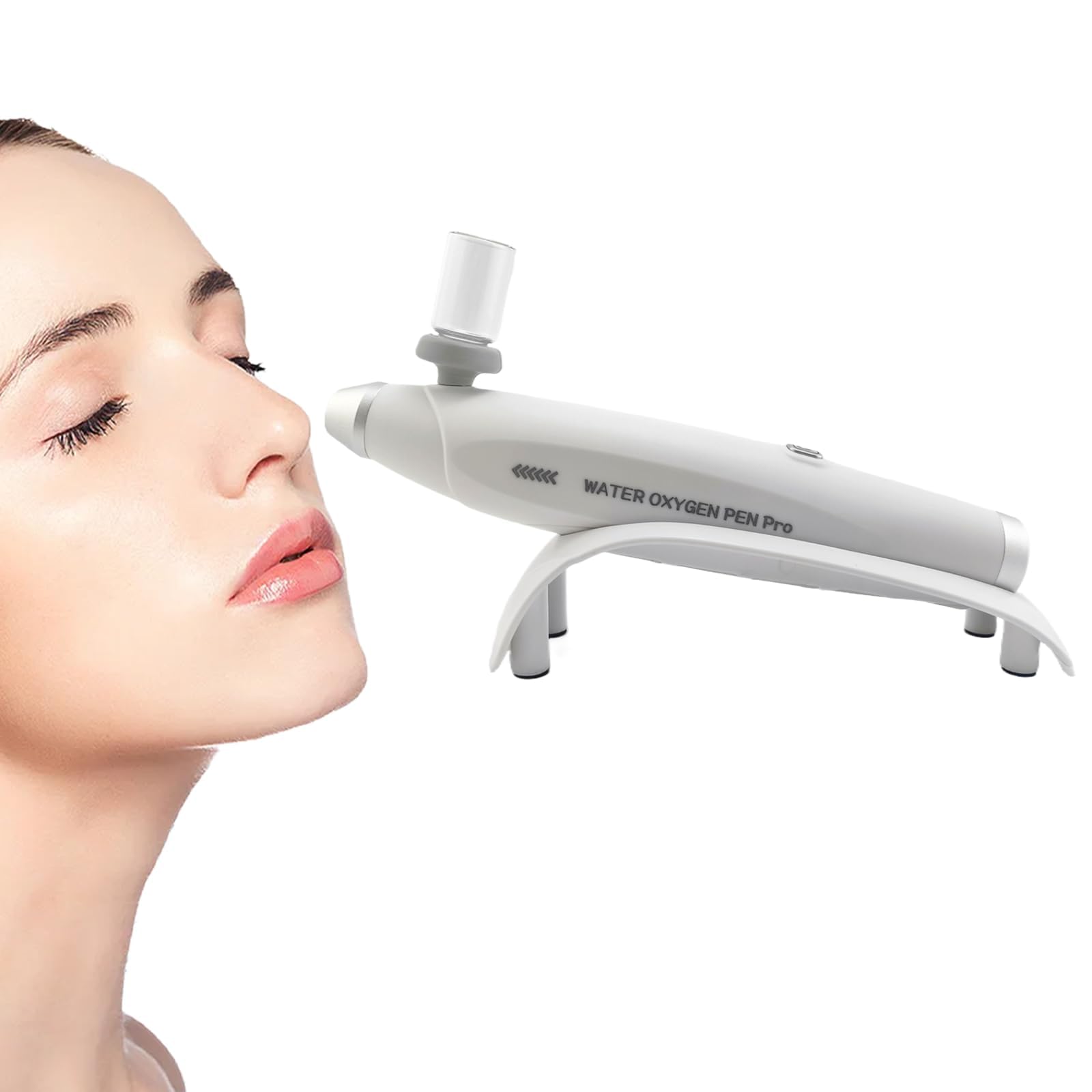 Elitzia Dispositivo per infusione di ossigeno professionale Soluzione Nutriente SPA Cura della Pelle Ossigeno Viso Anti Aging Salone di Bellezza Macchina ETP200B (Spray con Batteria al Litio)
