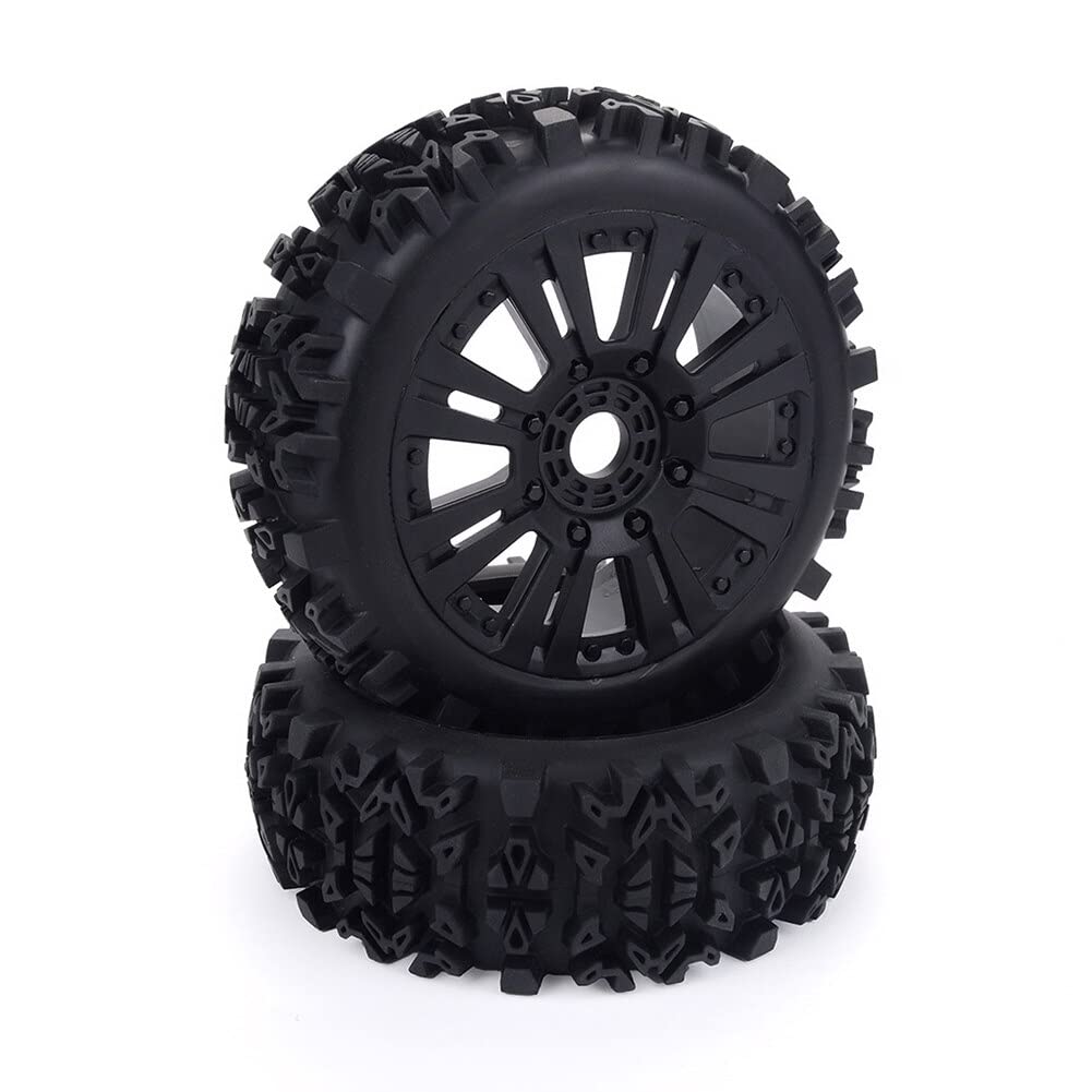 【Części zabawki zdalnego sterowania】 17mm piasta felga i opony opona do 1/8 Off-Road RC Car Buggy Redcat Team Losi VRX HPI Kyosho HSP Carson Hobao -Materiały przyjazne dla środowiska ( Color : 1set )