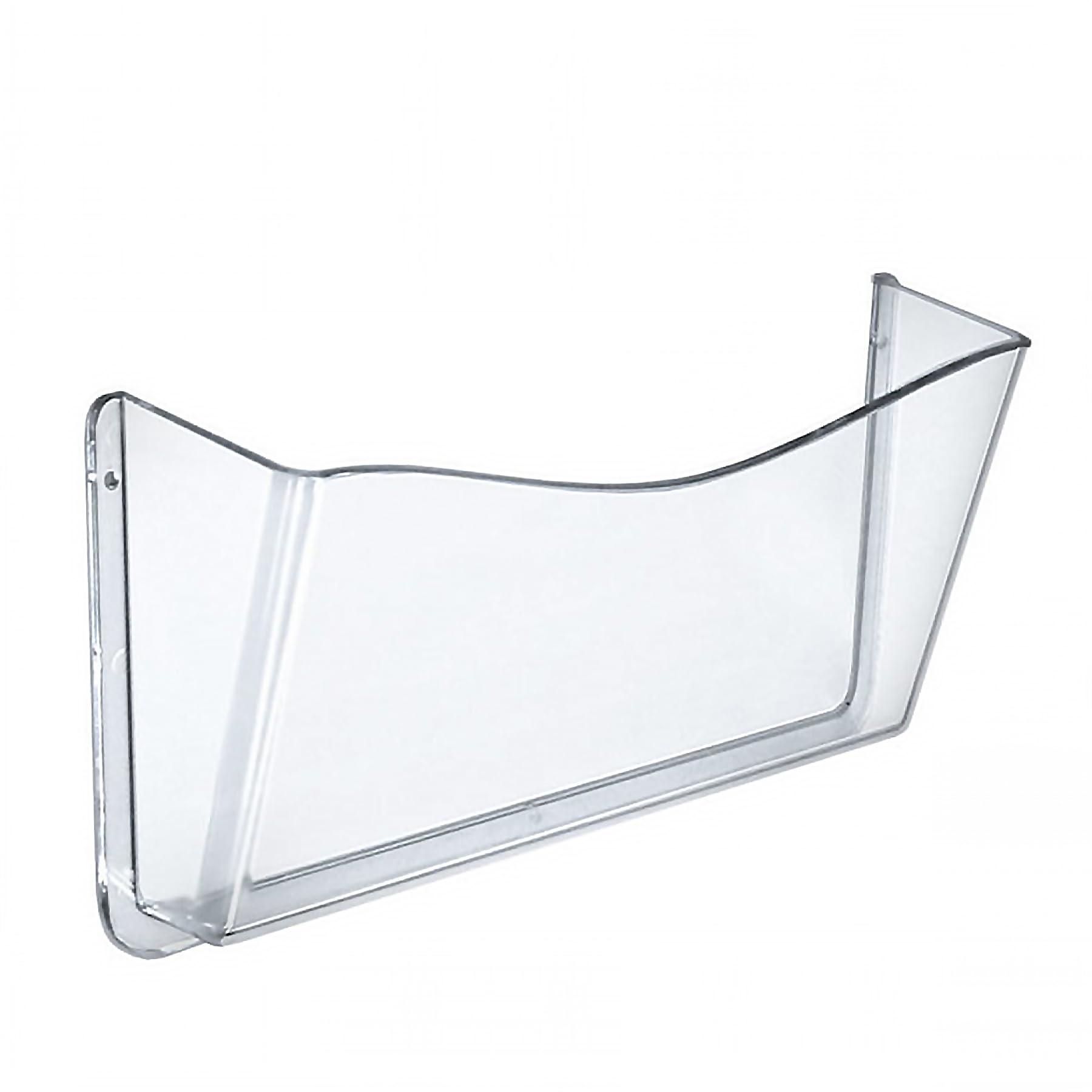 Azar Displays 250025 Clear Single Pocket Wall File with wallmount, 4 Count (Pack of 1), Legal(Screw Mount) - Image 2