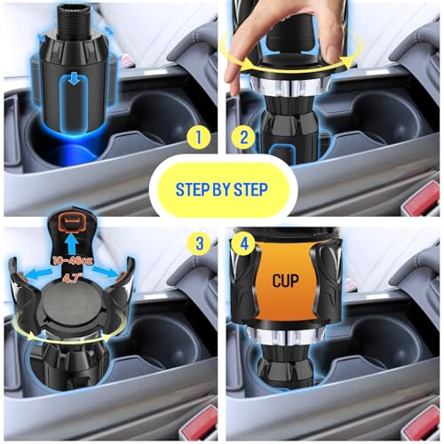 Expansor de portavasos para automóvil 3 piezas con posavasos miniatura 4
