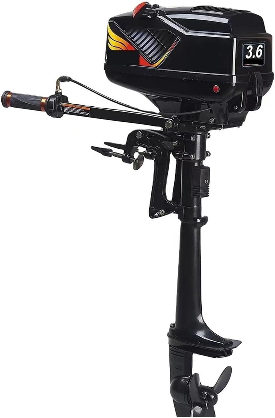 Outboard Boat Motor Engine, Trolling Motor， 2 Stroke 3.6 Horsepower Jet Engine， Outboard Motor， for Fishing Boat Engine， for rubber boats, inflatable boats, fishing boats