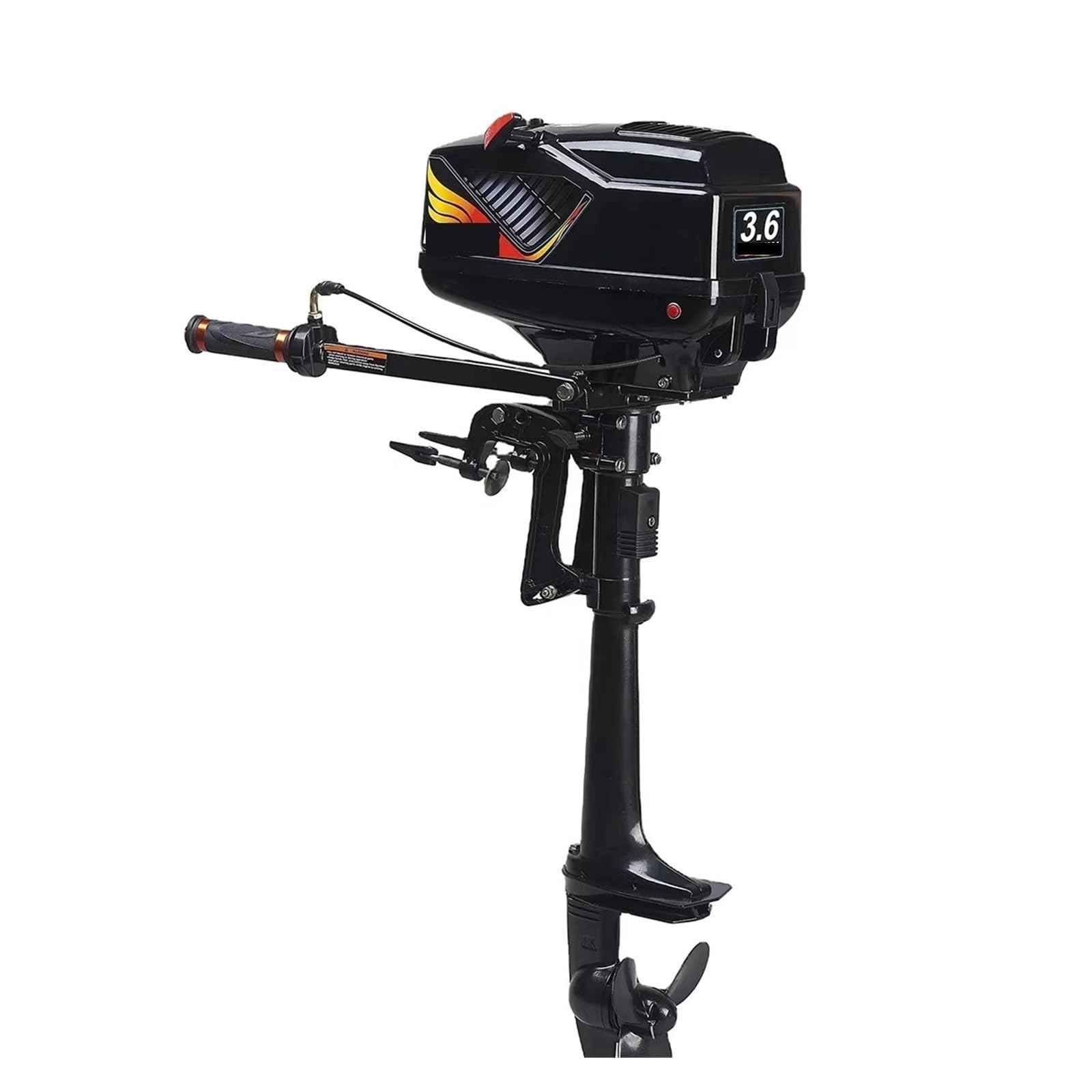 CVFRDD Boat Motor, Trolling Motor， 2 Stroke 3.6 Horsepower Jet Engine， Outboard for Fishing Boat