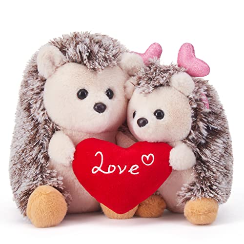 IKASA Hedgehog Plush Toy Pair for Valentine’s Day