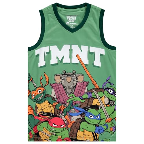 Image of Teenage Mutant Ninja Turtles Boys Basketball Jersey Shirt and Shorts Clothing Set- Little and Big Boys Sizes 4-20