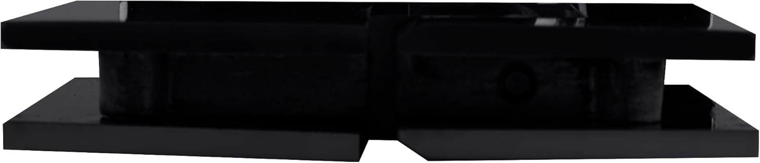 CRL GEN380MBL Matte Black Geneva 380 Series Adjustable 180 Degree Glass-to-Glass Hinge