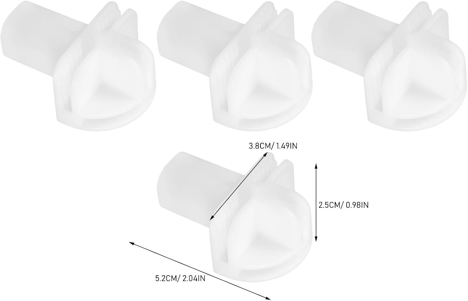 8pcs White Plastic Modular Organizer Connector Clip for Closet Storage, Sturdy DIY Connecting Tool for Modular Shelving Assembly, for Cabinet and Closet Systems