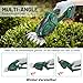 Akku-Heckenschere für Makita Batterien,2-in-1 Akku-Grasschere Elektrischer Heckenschere mit 2x2000mAh Batterien & Ladegerät,Rasenkantenschneider Elektrisch Rasentrimmer für Garten Rasen