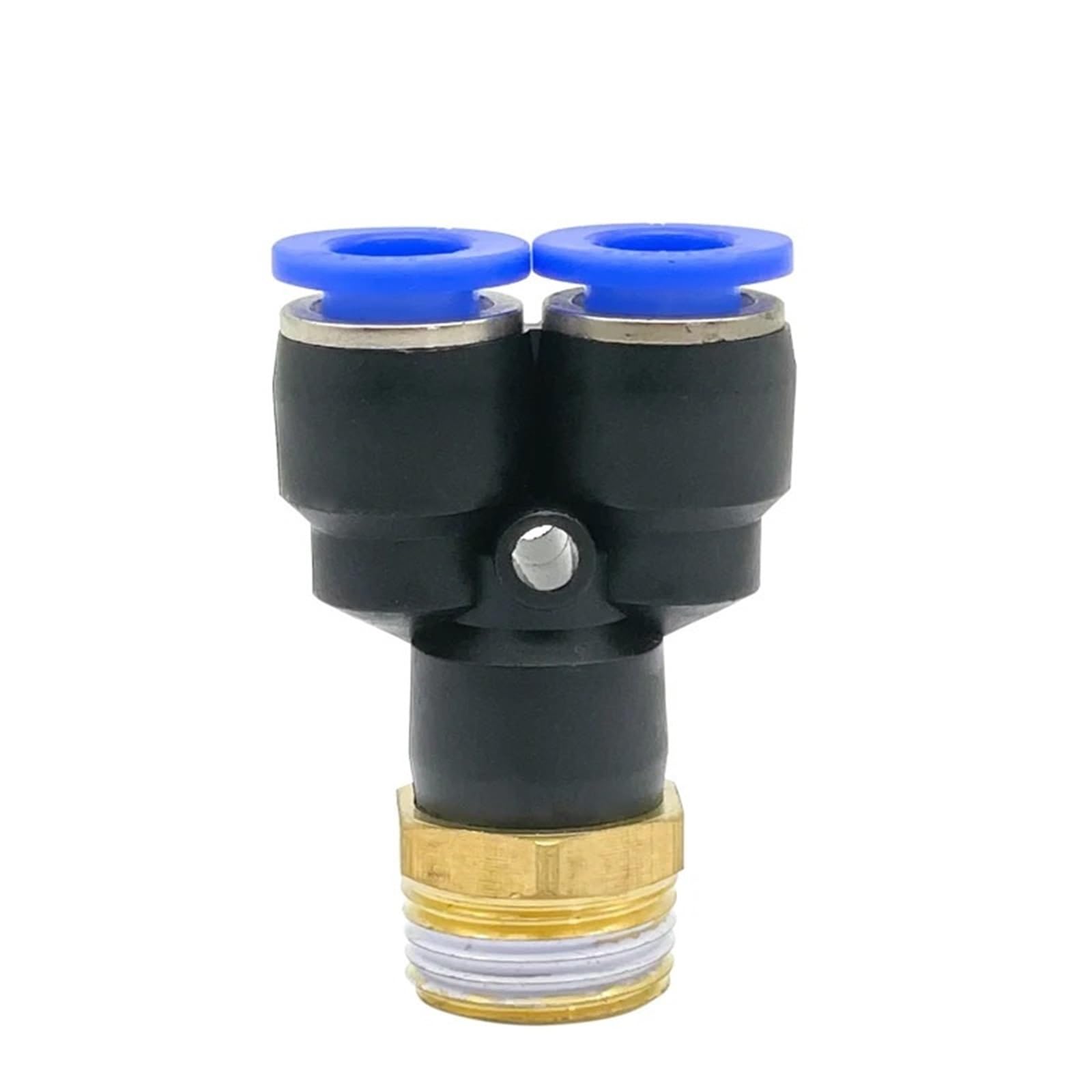 10 STÜCKE PX Pneumatische Armaturen Y-förmiges T-Stück 4-12mm Außendurchmesser Schlauch M5 1/8 "1/4" 3/8 "1/2" BSPT Außengewinde T-Stück Luftanschluss(PX10-04 10PCS)