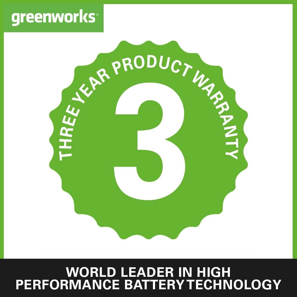 Greenworks Râteau Scarificateur Aérateur Gazon Sans Fil Moteur Sans Balai, 3100 tr/min, Largeur Travail 38 cm, 5 Profondeurs, Bac Ramassage 45L,SANS batterie 40V ni Chargeur, Garantie 3 Ans GD40SC38II