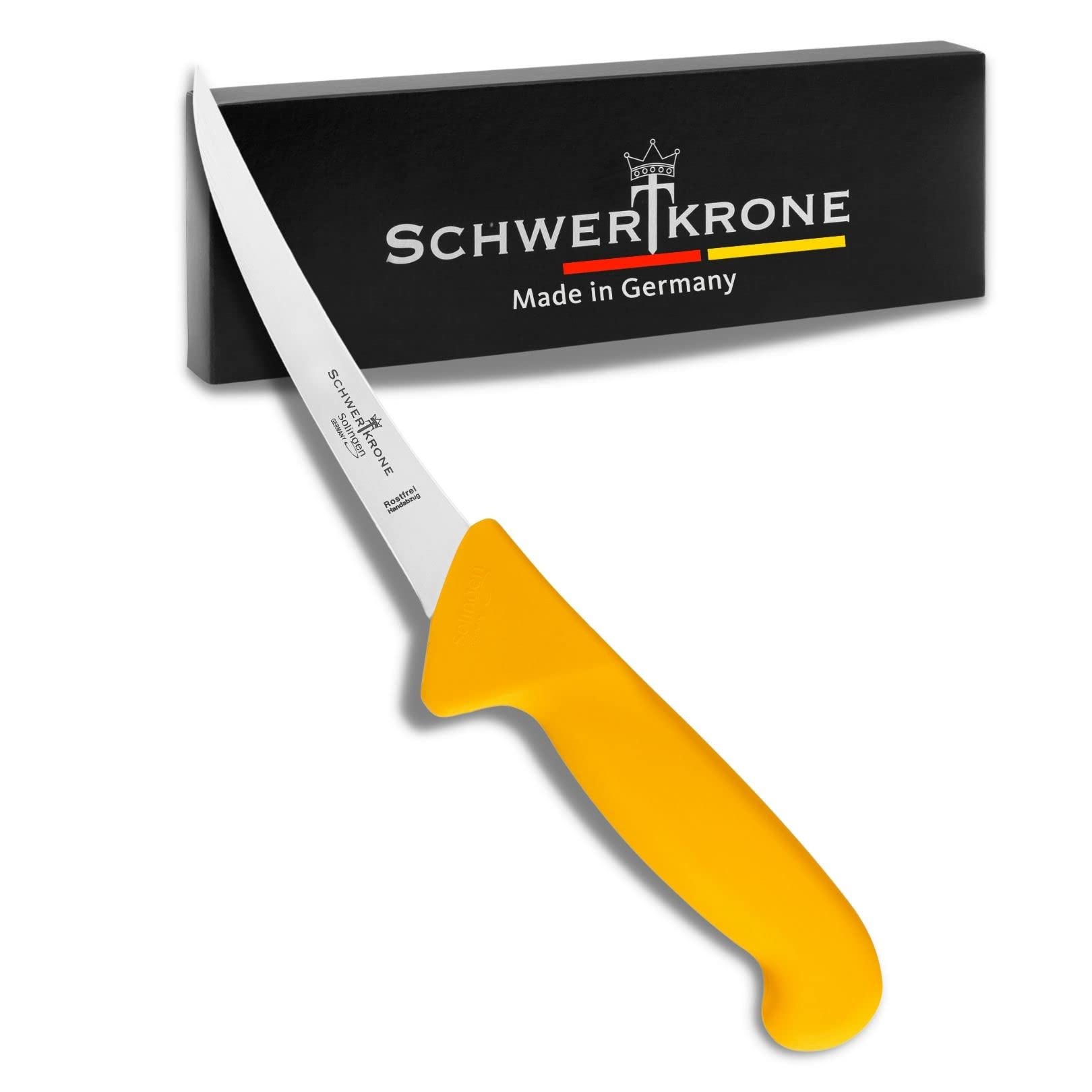 Schwertkrone Set di Coltelli da Macellaio, Lama Lucida, Acciaio Inox
