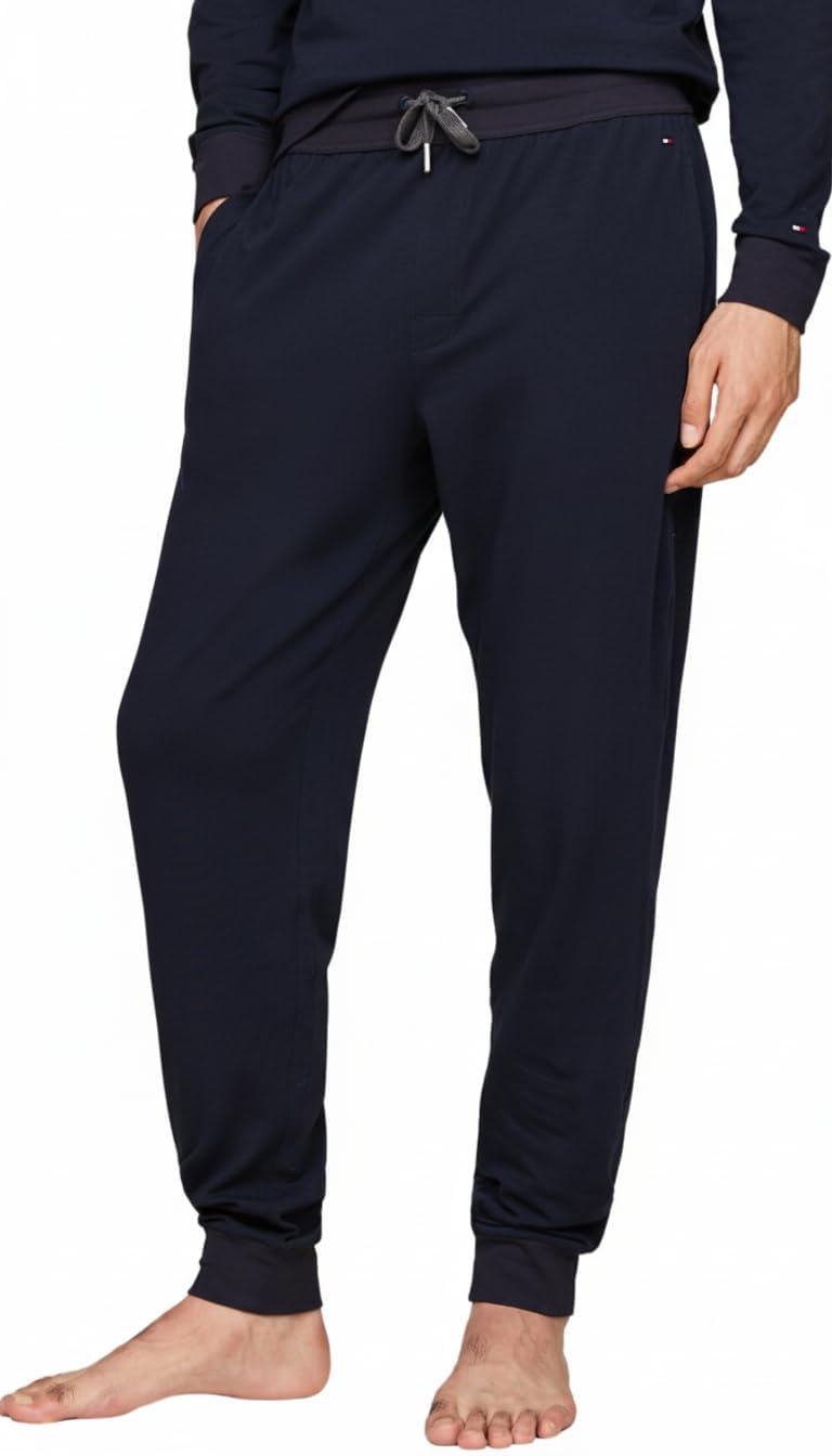 Tommy Hilfiger Men’s Jogging Bottoms, Blue (Desert Sky), L