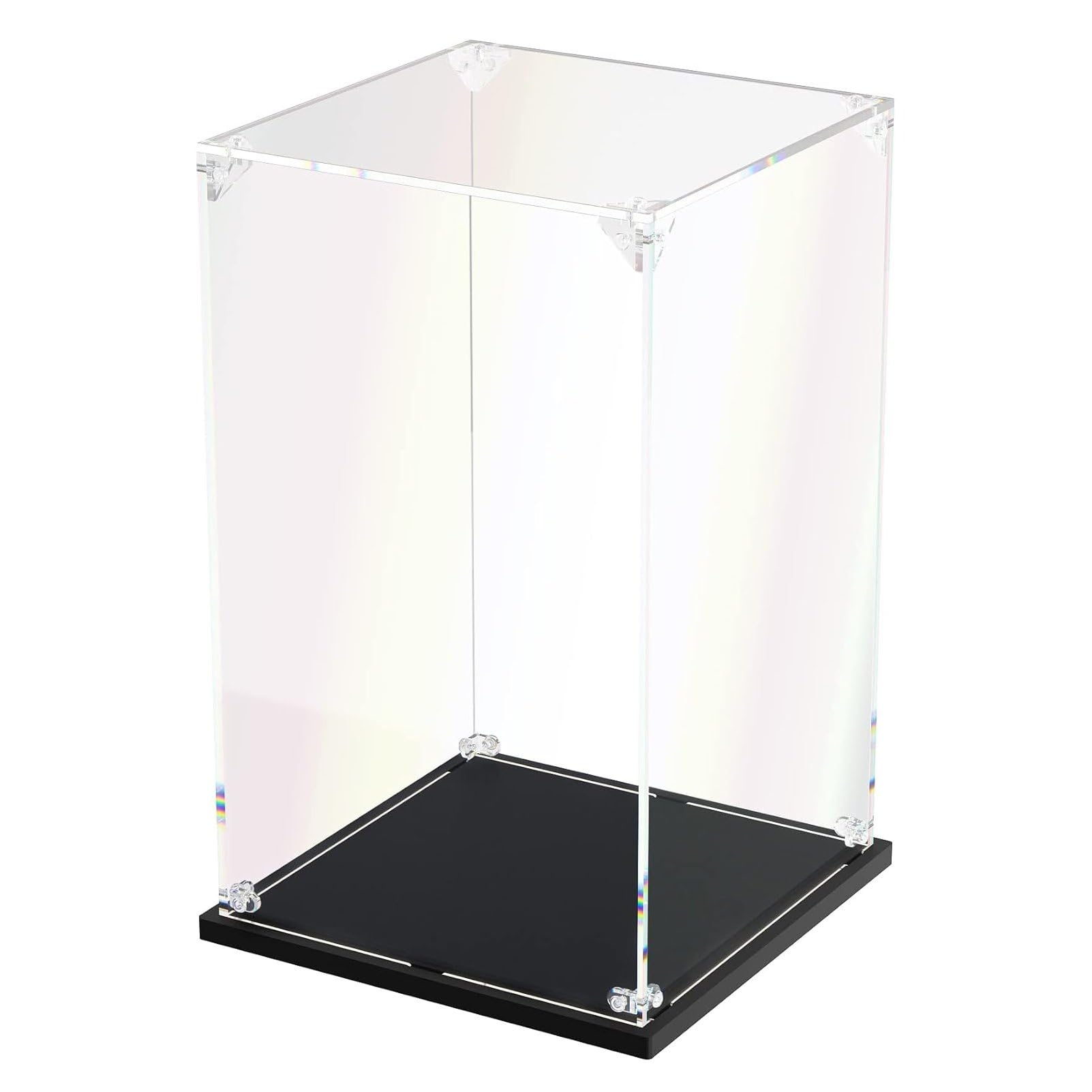 Acrylic Display Case 15x35x40cm (LxWxH) for Collectibles, Sturdy Clear Acrylic Display Box Trophy Case Countertop Box, Assemble Dustproof Protection Showcase for Models Figures Doll