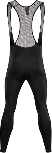 Miniatura 2 de qualidyne Pantalones de ciclismo para hombre, con acolchado 3D, mallas largas para ciclismo