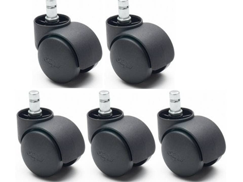 REGAL Office Chair Wheels 2 Inch Chair Wheels 5PCS Wheels for Office Chair Caster Wheels Replacement Floor Protecting Smooth Rolling Heavy Duty Universal Fit Standard Size.