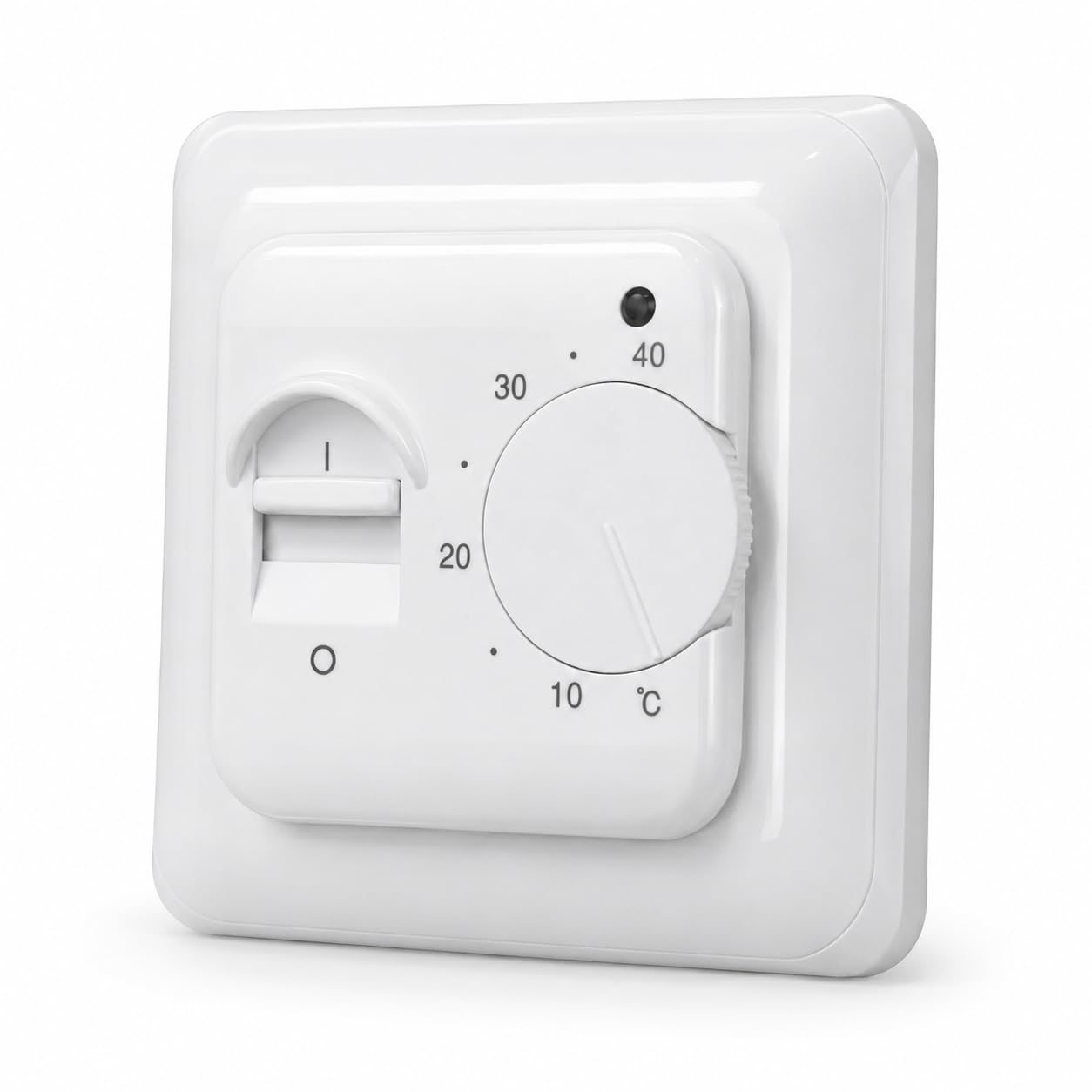 Fußbodenheizung Thermostat Elektrisch Regler mit Bodensensor Fühler 230V 16A, CALORIQUE BTC70 Manuell Raumthermostat Mechanisch Unterputz Fussbodenheizung Fußbodenheizungsregler