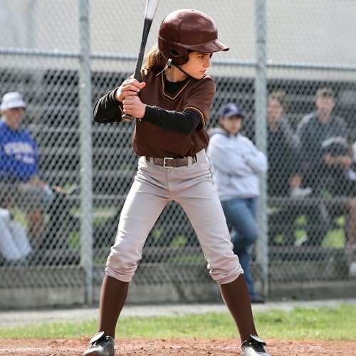 Image of JASGOOD 2 Pack Baseball Socks and Belt Combo Set Softball Socks and Belts Elastic Waist Belt for Youth and Adult Boys