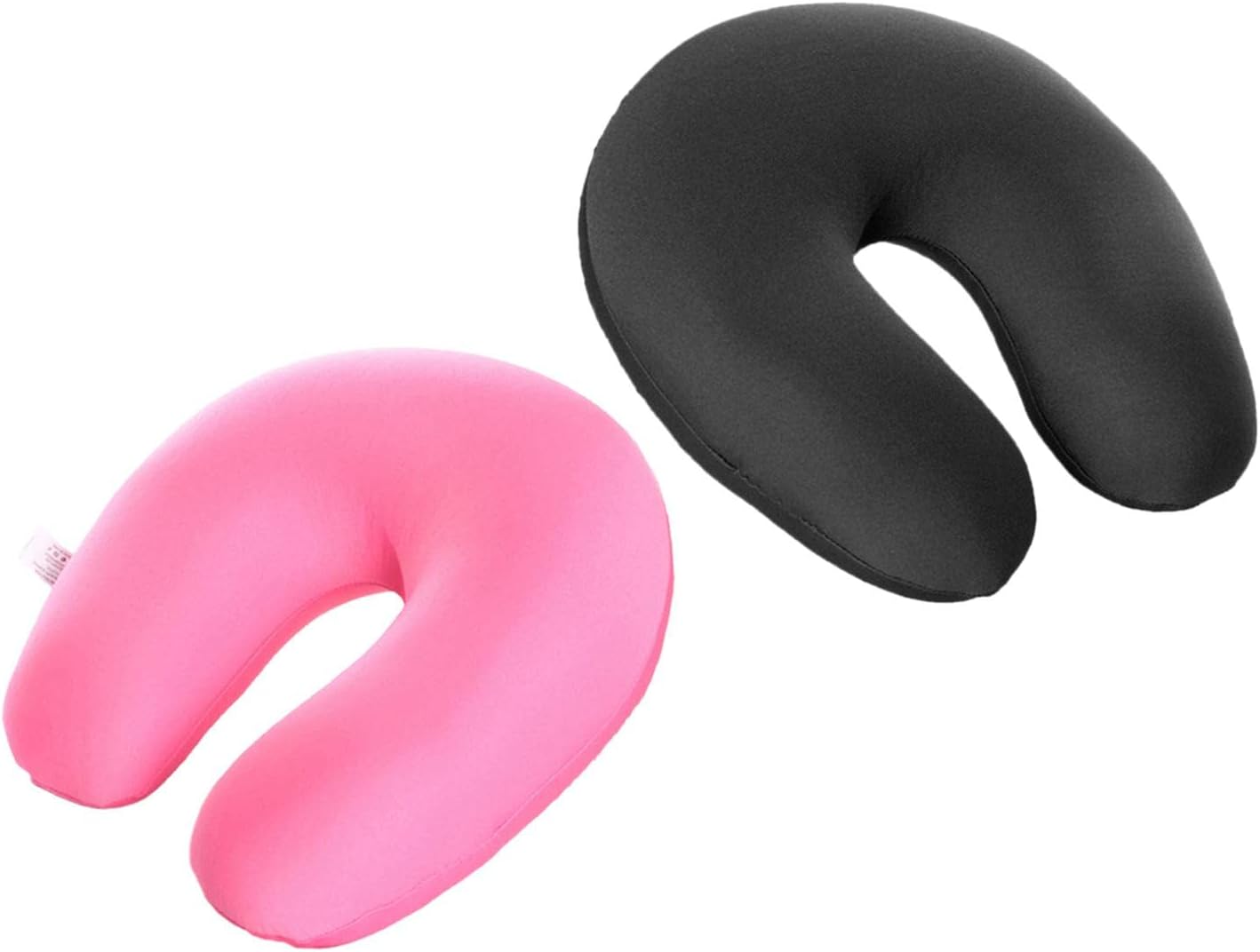 Pitycbo 2 Pack Memory Foam Travel Pillows for Chair Airplane Seat Lightweight