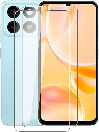 for ZTE Blade A56 Pro Screen Protector Tempered Galss, [2 Pack] High Clear [9H Hardness] [Bubble Free] Screen Tempered Glass Protective Film for