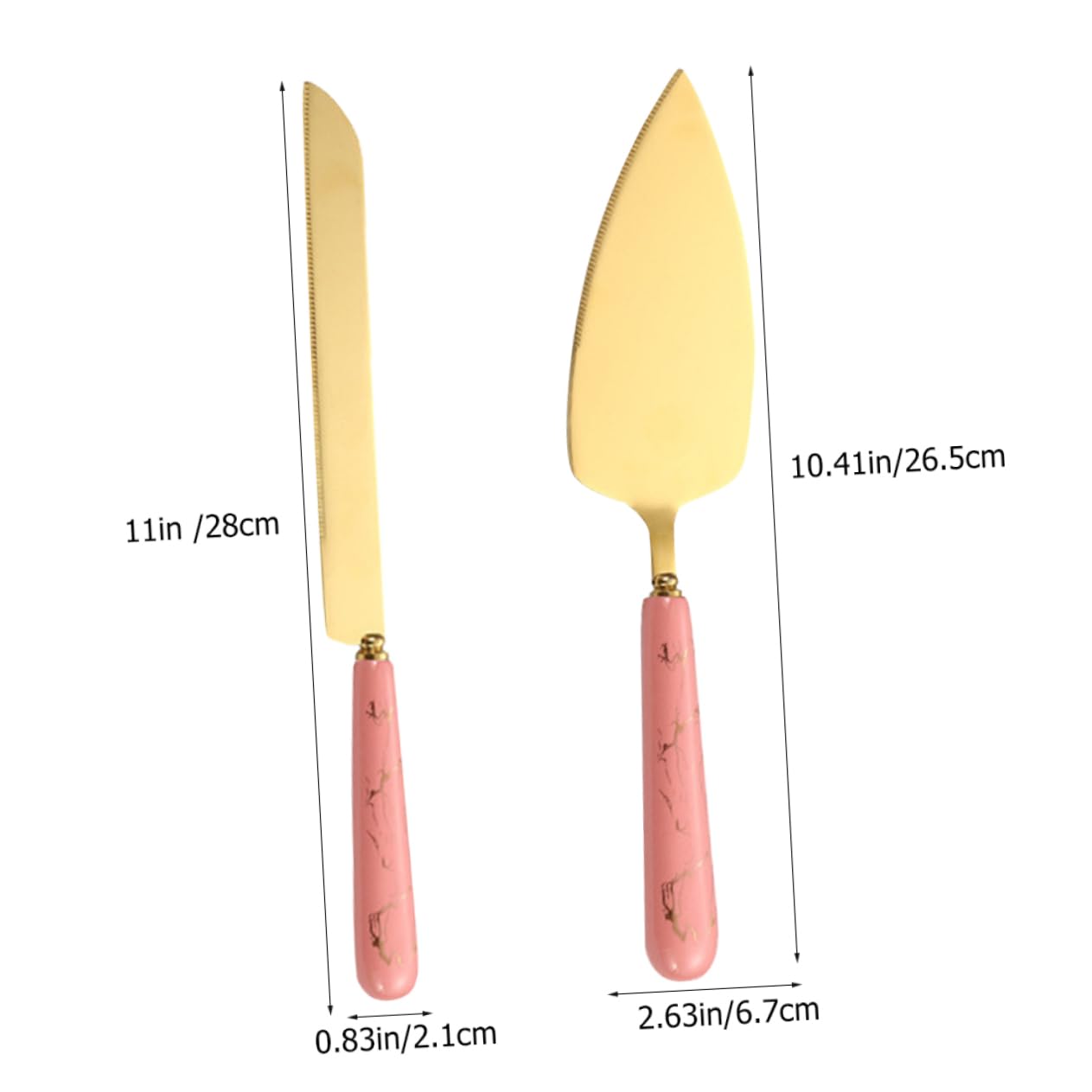 Unomor 1 Set Cake Spatula Set Birthday Cake Server Small Kitchen Cleavers Pizza Shovels Bbq Decor Grill Spatula Wedding Reception Supplies Wedding Serving Utensils Flatware Ceramics Pink