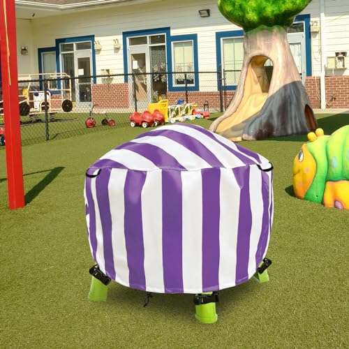 Image of Water Table Cover Spiralin' Seas Waterpark Outdoor Sand Water Play Table Cover 34X34X18 inch-(Cover only)-Purple