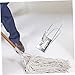 Ipetboom Floor Mop Support Frame Metal Mop Frame Flat Mop Support for Hardwood Tile Concrete Floors