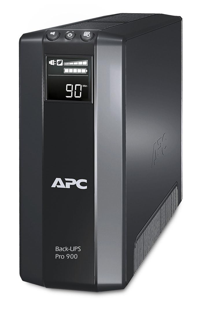 APC Power-Saving Back-UPS PRO - BR900G-GR - Gruppo Di Continuità (UPS) 900VA (AVR, 5 Uscite Schuko, USB, Shutdown Software, Risparmio Energetico)