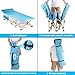 Camping Cot, 450LBS(Max Load), Portable Folding Outdoor Bed with Carry Bag for Adults Kids, Heavy Duty Cot for Traveling Gear Supplier, Office Nap, Beach Vocation and Home Lounging (Blue)