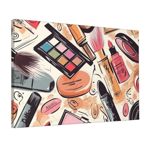 Toile maquillage 30x45 cm - Impression HD art mural cosmétique