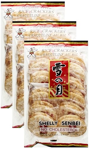 Hot Kid Shelly Senbei Rice Crackers, 5.3 Oz (Pack of 3)