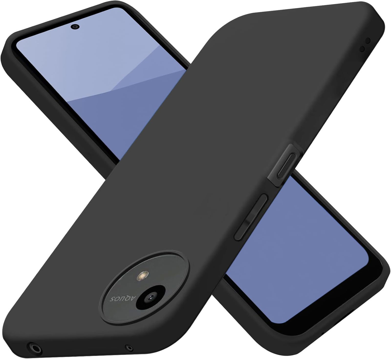 AQUOS wish 5 ブラック 本体　ケース・フィルム付 楽天市場】【ガラス フィルム 付き】AQUOS wish5 ケース AQUOS wish 5