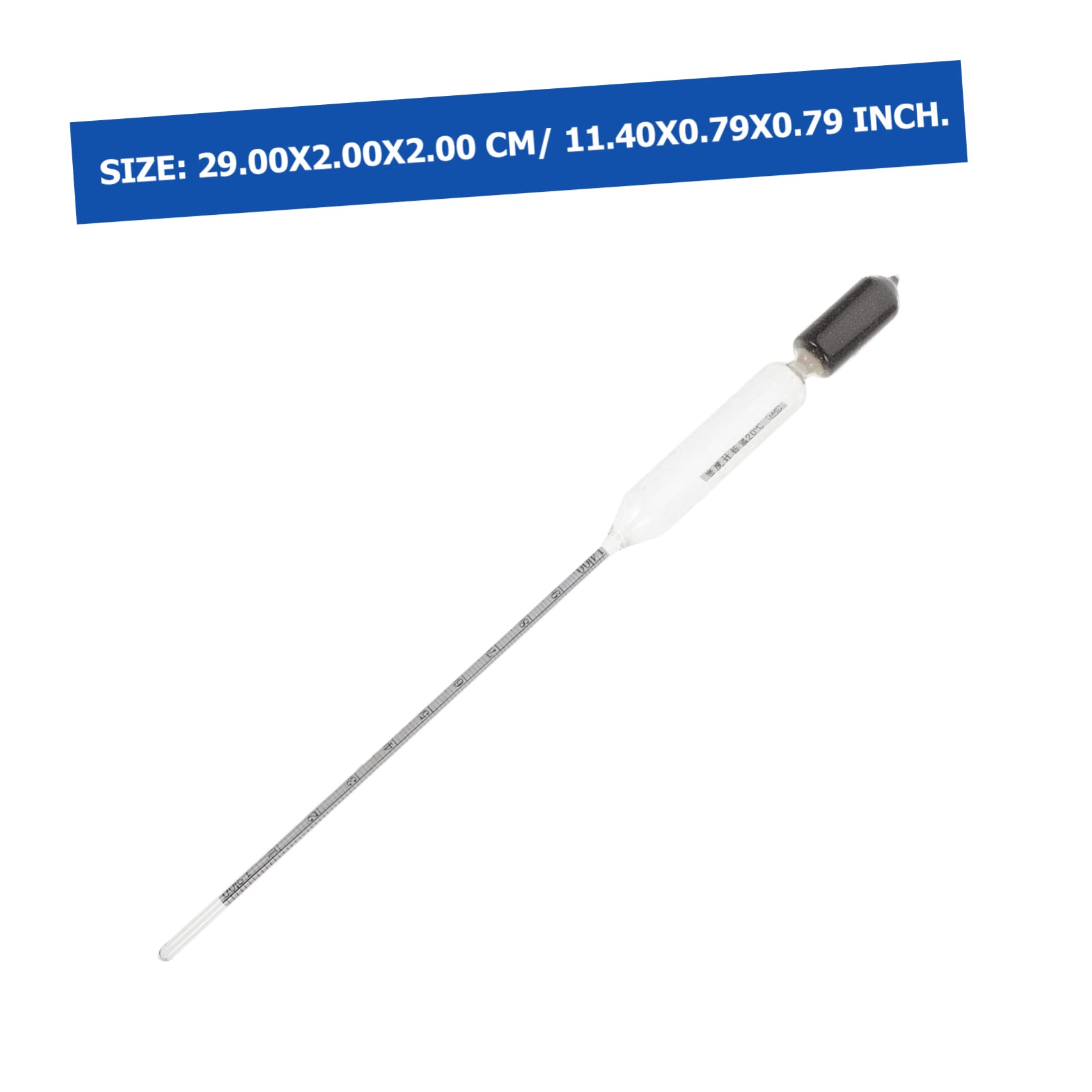 Anneome Glass Hydrometer Scale Hydrometer for Aquarium Portable Salinometer Meter for Sea Water