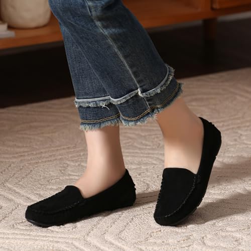 Image of Bernal Women's Non-Slip Penny Loafers - All-Day Comfort Flat Driving Shoes for Work Office & Casual Walking