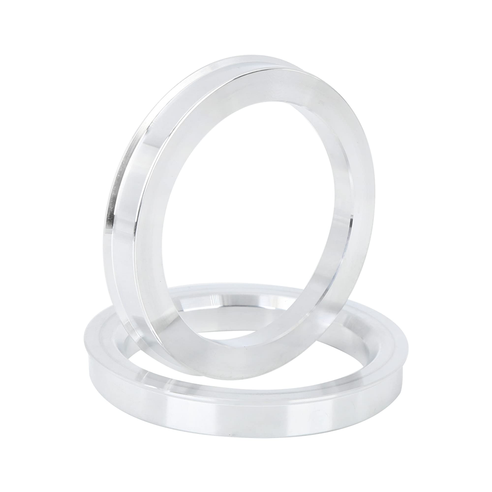 X AUTOHAUX 4X Anneaux De Centrage 73.1-57.1mm Alliage Aluminium Voiture | Profondeur: 10mm, Élimine Les Vibrations, Ajustement Précis, Usinage De Précision, Convient Pour La Plupart Des Véhicules