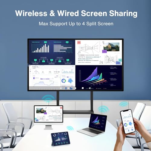 Image of 49 inch 2K QHD Android 12 Smart Board for Classrooms | Wireless Screen Mirroring, Zoom /Teams Preloaded, 8GB RAM | K-12 & Classroom Teaching Tool (Display Only)